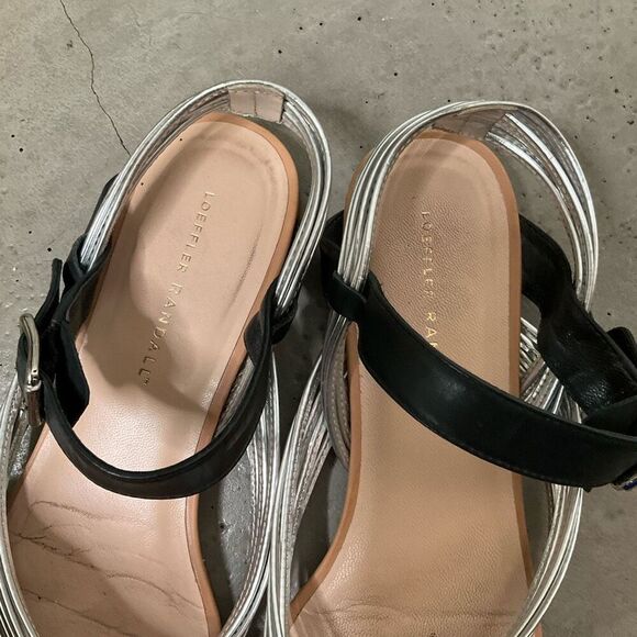 Loeffler Randall Tri Color Leather Sandals - Picture 2 of 5